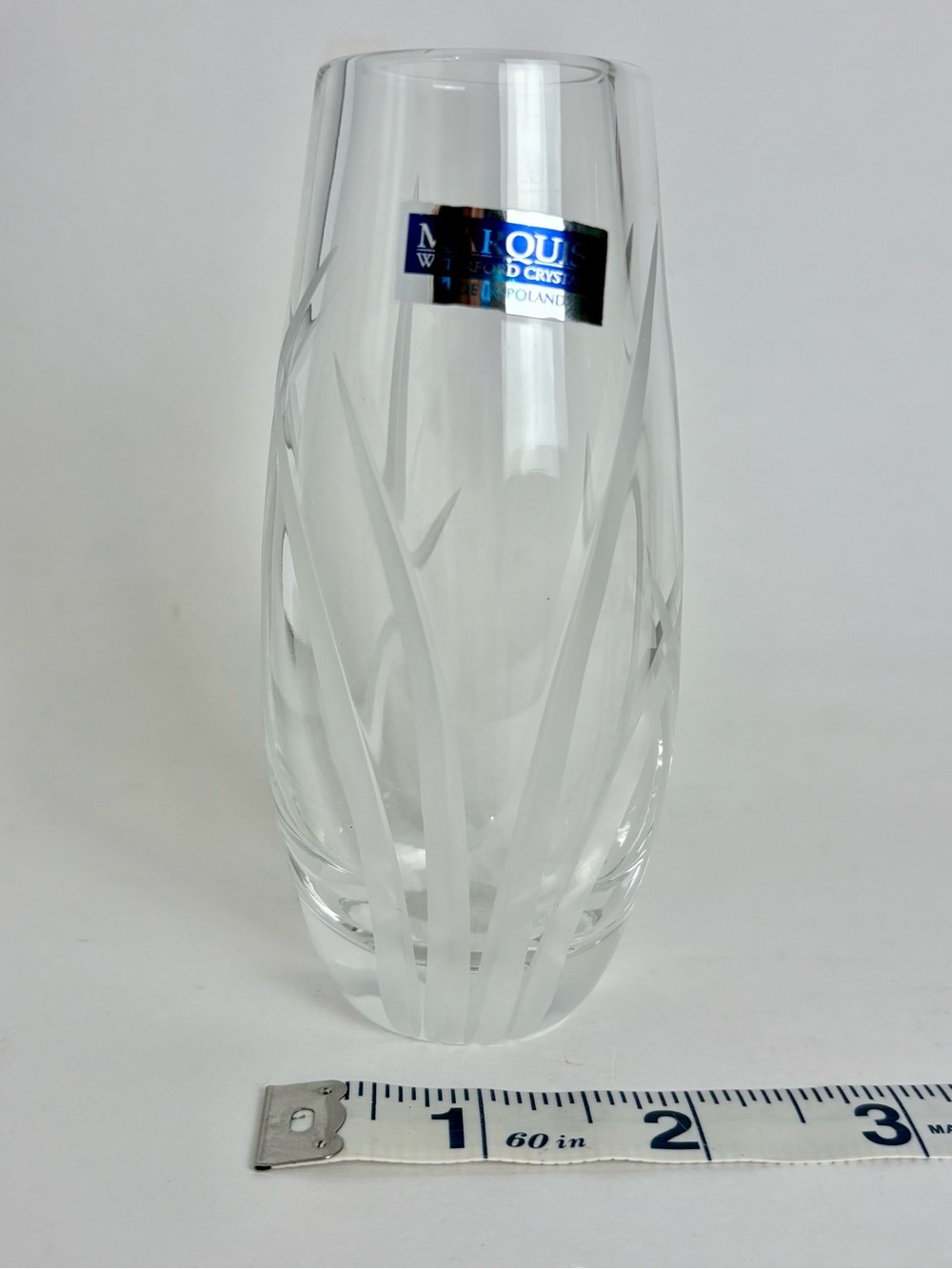 Marquis by Waterford Crystal Bud Vase Coventry Pattern- Made in Poland